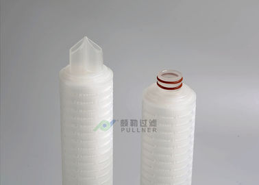 Membrana plissada do PES filtros em caixa de água de 10 polegadas com uma eficiência elevada de 0,2 mícrons