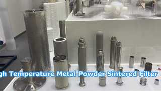 Filtro em caixa sinterizado de pó metálico de alta temperatura