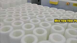 Cartucho de filtro de alto fluxo PP profundamente plissado RO 6.6㎡