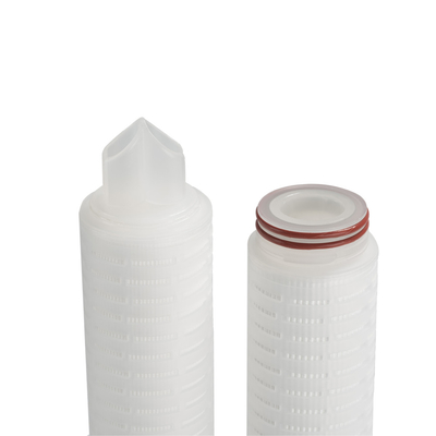 Cartucho de filtro plissado de 80°C para esterilização com água quente fluente 5 - 40 polegadas de comprimento