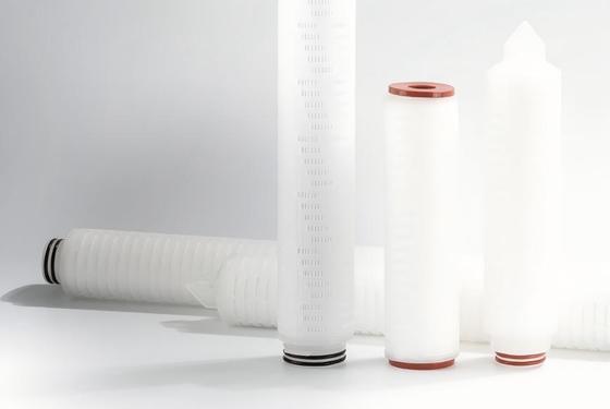 Cartucho de filtro PTFE totalmente de teflon com material PVDF para aplicações resistentes a produtos químicos e com baixa precipitação