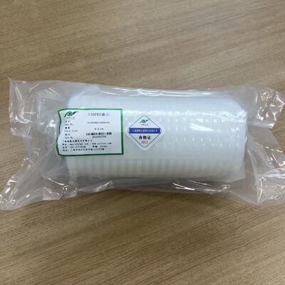 Cartucho de filtro plissado de diâmetro externo de 130 mm com alto fluxo de 200 L/min e área de filtração de 2 m²