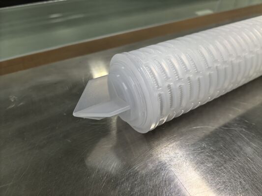 Cartucho de filtro plissado PES personalizado com membrana PES para filtragem de líquidos químicos e de alta pureza com alta taxa de fluxo