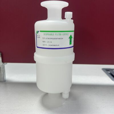 Filtro de cápsulas de pequeno caudal de PTFE para aplicações na indústria electrónica