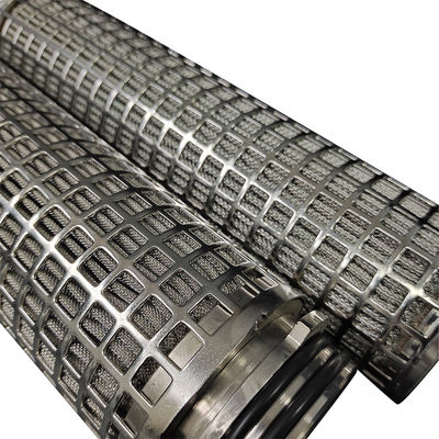 Cartucho de filtro plissado de aço inoxidável 316L com grande área de filtração e resistência a altas temperaturas