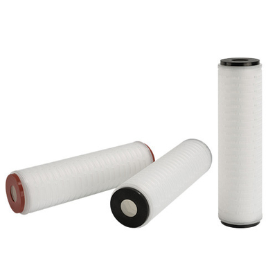 Cartucho de filtro plissado de alta taxa de fluxo para esterilização de água quente 85C/30min