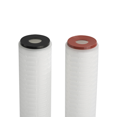 85C/30min Esterilização por água quente fluente Cartucho de filtro plissado para filtragem de óleo Micrão 0.1-20 Um