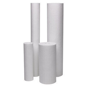 Cartucho de filtro de alto fluxo soprado por fusão da série PLM com alta capacidade de retenção de sujeira, resistente à corrosão e alta resistência à compressão