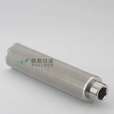 Cartucho de filtro de malha sinterizada de aço inoxidável de 10 polegadas 316L com resistência a altas temperaturas e corrosão para aplicações de alto fluxo