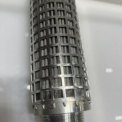 Cartucho de filtro plissado de feltro de fibra de aço inoxidável 316L resistente a altas temperaturas com grande área de filtração