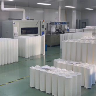 Cartucho de filtro de alto fluxo de 60 polegadas com alta capacidade de retenção de sujeira e vazão de 110 m3/h para purificação de água