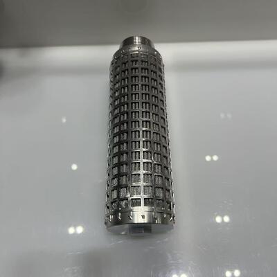 Cartucho de filtro plissado de feltro de fibra de aço inoxidável com resistência a altas temperaturas, tamanho de poro graduado e grande área de filtragem