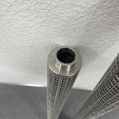 Cartucho de filtro plissado de feltro de fibra de aço inoxidável com alta capacidade de retenção de sujeira