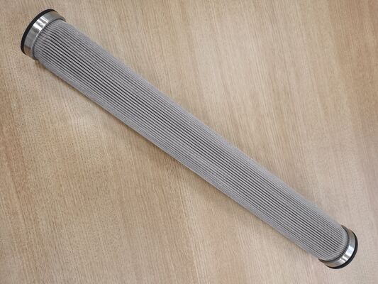 Cartucho de filtro de feltro de fibra sinterizada de aço inoxidável com alta temperatura, pressão e resistência à corrosão