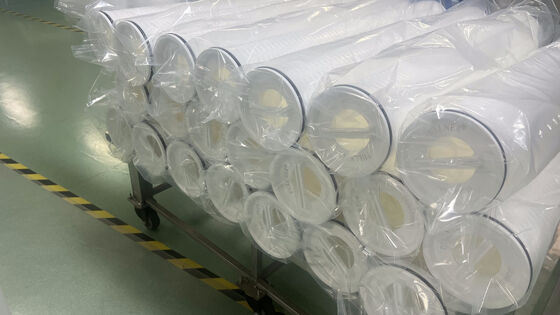 Cartucho de filtro de alto fluxo de 40 polegadas com taxa de fluxo de 110M3/H e mídia de filtro de PP para tratamento de água