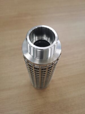 Cartucho de filtro plissado de aço inoxidável 316L com grande área de filtração e resistência a altas temperaturas