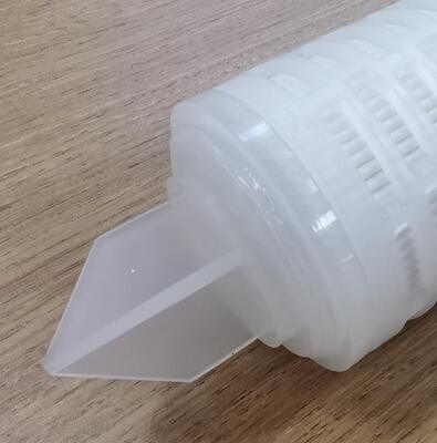 Cartucho de filtro plissado de PTFE de 40 polegadas com membrana de PTFE para filtração de líquidos químicos de alta taxa de fluxo e de alta pureza