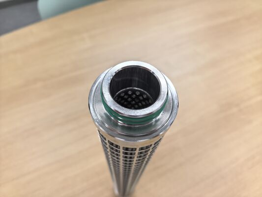 Cartucho de filtro plissado de aço inoxidável 316L com grande área de filtração e resistência a altas temperaturas
