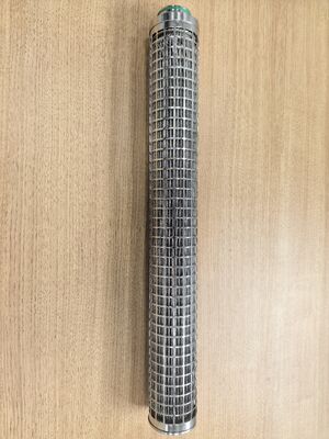 Cartucho de filtro plissado de aço inoxidável 316L com grande área de filtração e resistência a altas temperaturas