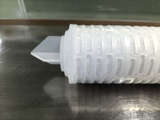 Cartucho de filtro plissado PES personalizado com membrana PES para filtragem de líquidos químicos e de alta pureza com alta taxa de fluxo