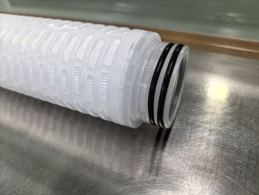 Cartucho de filtro plissado PES personalizado com membrana PES para filtragem de líquidos químicos e de alta pureza com alta taxa de fluxo