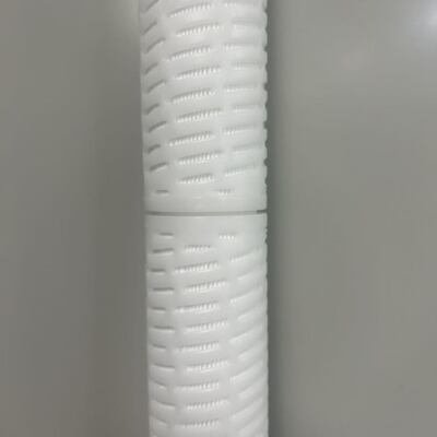 Cartucho de filtro de polipropileno plissado de alta densidade de 20 polegadas com filtração de micrões de 0,1-20um