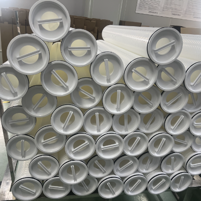 Cartucho de filtro plissado de grande fluxo industrial de PP com gama de micrões 1um-100um para pré-filtração de RO