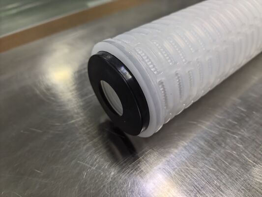 Cartucho de filtro plissado PES com membrana PES para filtragem de líquidos de alta pureza