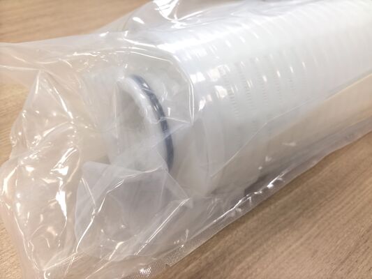 Cartucho de filtro de alto caudal da série 130 com área de filtragem de 2,2 m2 e capacidade de caudal de 200 L/min para filtragem por processo úmido