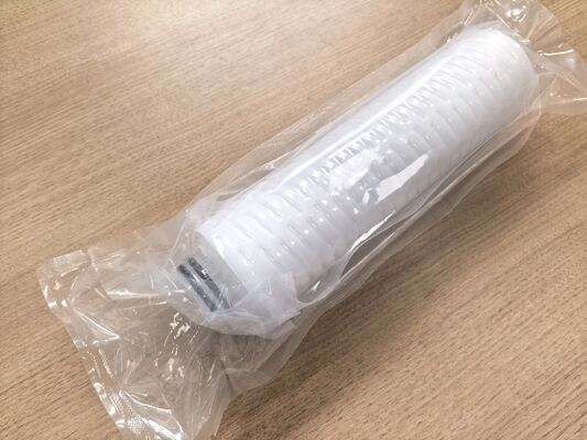 Cartucho de filtro PVDF resistente à corrosão com resistência a altas temperaturas e membrana hidrofílica de PTFE para filtração química