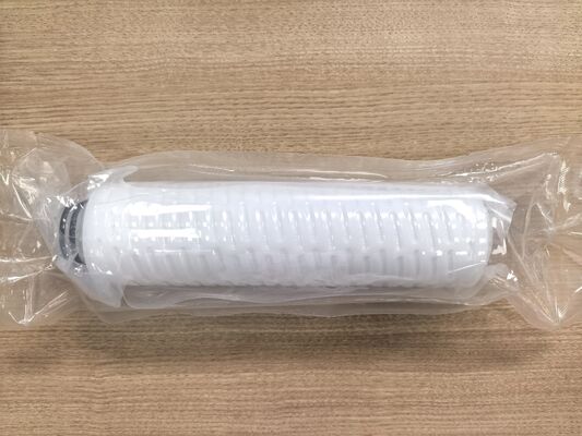 Cartucho de filtro PVDF resistente à corrosão com resistência a altas temperaturas e membrana hidrofílica de PTFE para filtração química