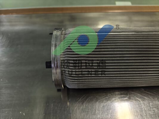 Tampão Final de Filtro Personalizado: Cartucho de Filtro Plissado de Aço Inoxidável 316L de 10 polegadas com Feltro de Fibra Sinterizada para Filtração Industrial de Alta Temperatura