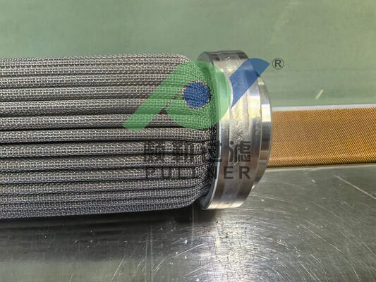 Tampão Final de Filtro Personalizado: Cartucho de Filtro Plissado de Aço Inoxidável 316L de 10 polegadas com Feltro de Fibra Sinterizada para Filtração Industrial de Alta Temperatura
