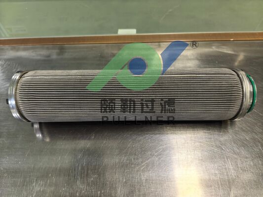 Fábrica da China feita 10 polegadas 316L de aço inoxidável cartucho de filtro plissado Filtro de fibra sinterizada para filtração industrial de alta pressão
