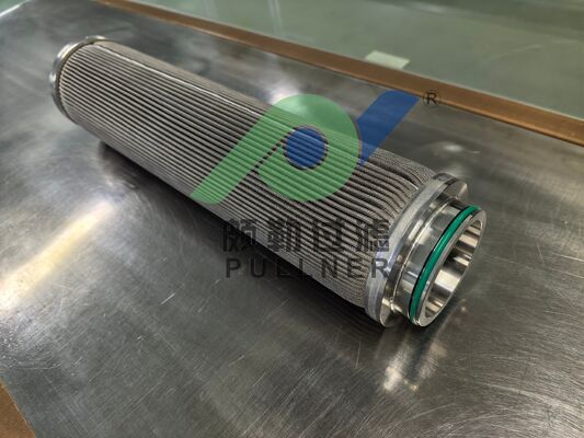 Fábrica da China feita 10 polegadas 316L de aço inoxidável cartucho de filtro plissado Filtro de fibra sinterizada para filtração industrial de alta pressão