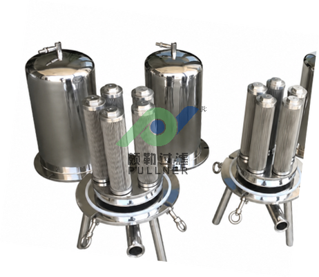 Casas de filtro de múltiplos cartuchos com certificado ISO SS304/316L para pré-tratamento de RO e tratamento industrial de águas