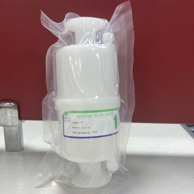 Filtro de cápsulas de pequeno caudal de PTFE para aplicações na indústria electrónica